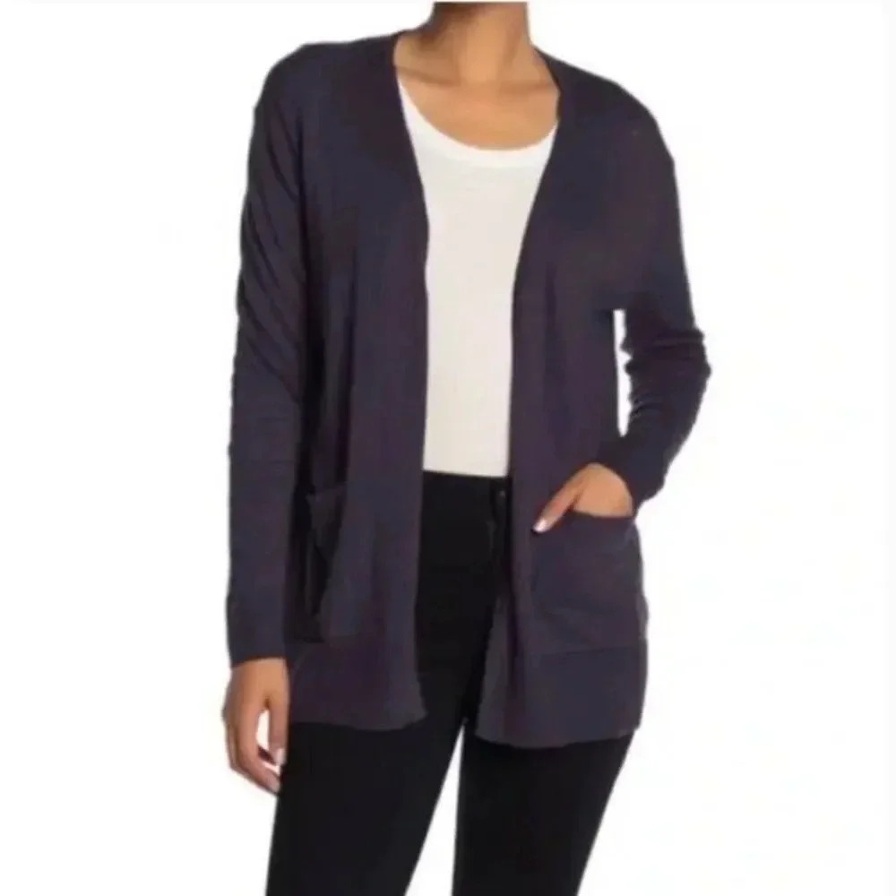 Madewell Purple Knit Bradley Lightweight Cardigan Sweater M
